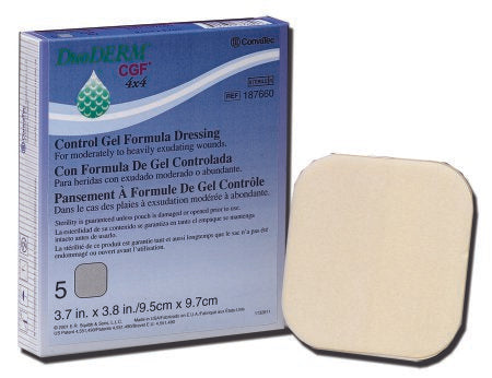 Convatec Hydrocolloid Dressing DuoDERM® CGF® 8 X 8 Inch Square Sterile