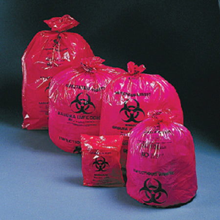 Infectious Waste Bag McKesson 30 - 33 gal. Red Bag Polymer Film 31 X 41 Inch - M-184665-1878 - Case of 250