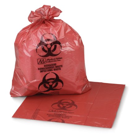 Infectious Waste Bag McKesson 40 - 45 gal. Red Bag 40 X 46 Inch - M-185366-3259 - Case of 150