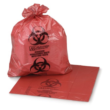 Infectious Waste Bag McKesson 7 - 10 gal. Red Bag 24 X 24 Inch - M-185449-3203 - Case of 250