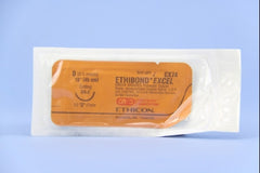 Suture with Needle Ethibond Nonabsorbable Coated Green Suture Braided Polyester Size 0 18 Inch Suture 1-Needle 17 mm Length 1/2 Circle Reverse Cutting Needle