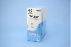 Suture with Needle Prolene Nonabsorbable Uncoated Blue Suture Monofilament Polypropylene Suture Size 4 - 0 36 Inch Suture Double-Armed 12 mm Length 3/8 Circle Taper Point Needle