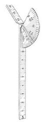 Miltex Goniometer Polk Stainless Steel 6 Inch Inches and Centimeters