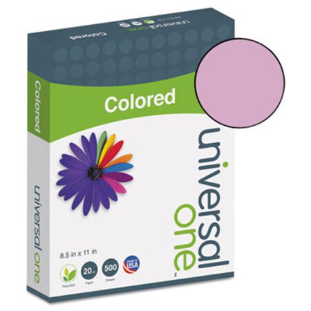 Universal® Deluxe Colored Paper, 20lb, 8.5 x 11, Orchid, 500/Ream