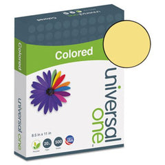 Universal® Deluxe Colored Paper, 20lb, 8.5 x 11, Goldenrod, 500/Ream