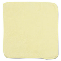 Rubbermaid® Commercial Microfiber Cleaning Cloths, 12 x 12, Yellow, 24/Bag