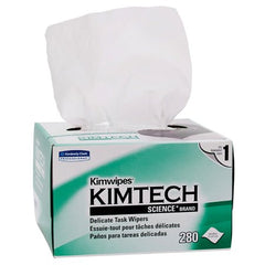 Kimberly Clark Delicate Task Wipe Kimtech Science Kimwipes Light Duty White NonSterile 1 Ply Tissue 4-2/5 X 8-2/5 Inch Disposable - M-188618-2216 - Case of 16800