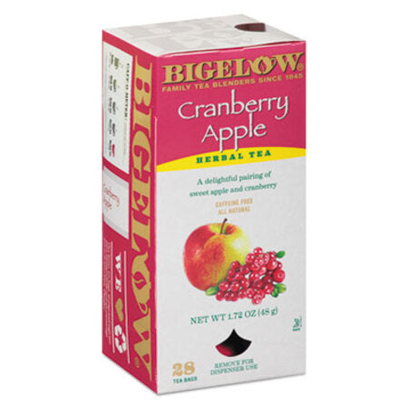 Bigelow® Cranberry Apple Herbal Tea, 28/Box