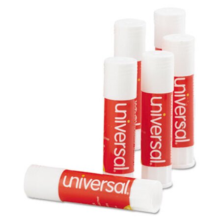 Universal® Glue Stick, 0.28 oz, Applies and Dries Clear, 12/Pack