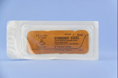 J & J Healthcare Systems Suture with Needle Ethibond Nonabsorbable Coated Green Suture Braided Polyester Size 2 - 0 27 Inch Suture 1-Needle 14 mm Length 1/2 Circle Taper Point Needle