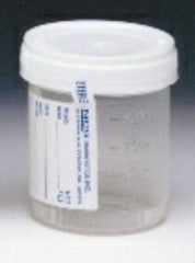 Medegen Medical Products LLC Specimen Container for Pneumatic Tube Systems Vollrath Polypropylene 90 mL (3 oz.) Screw Cap Sterile Inside Only