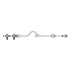 Smiths Medical Extension Set Hi-Flo™ 40 Inch Tubing 1 Port 5.2 mL Priming Volume DEHP-Free - M-208583-1175 - Case of 25