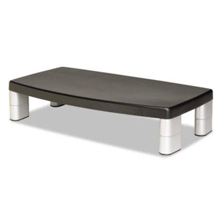 3M™ Extra-Wide Adjustable Monitor Stand, 20" x 12" x 1" to 5.78", Silver/Black, Supports 40 lbs