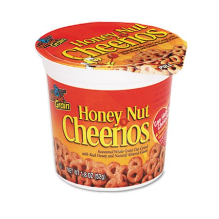 General Mills Honey Nut Cheerios Cereal, Single-Serve 1.8 oz Cup, 6/Pack