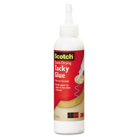 Scotch® Quick-Drying Tacky Glue, 4 oz, Dries Clear