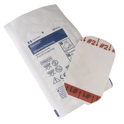 Cardinal Transparent Film Dressing Kendall™ Rectangle 4 X 4-3/4 Inch 2 Tab Delivery Without Label Sterile