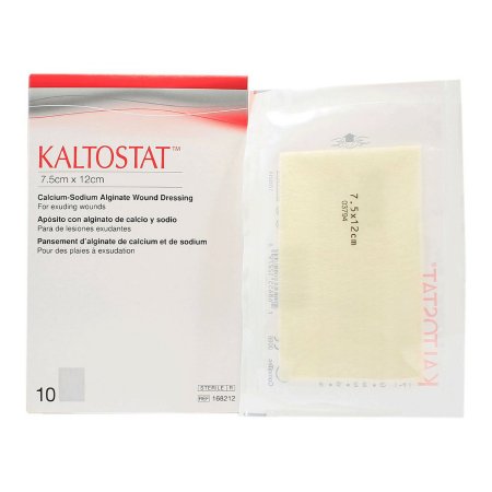 Convatec Calcium Alginate Dressing Kaltostat® 3 X 4-3/4 Inch Rectangle Calcium Sodium Alginate Sterile