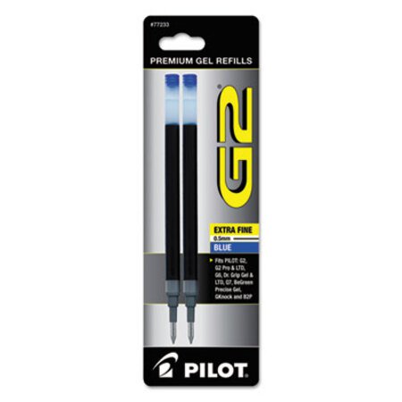 Pilot® Refill for Pilot Gel Pens, Extra-Fine Point, Blue Ink, 2/Pack