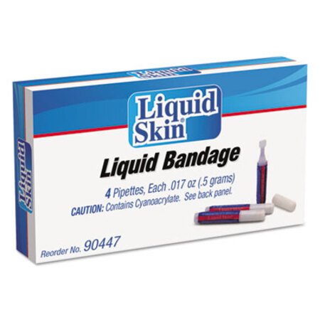 PhysiciansCare® by First Aid Only® Liquid Bandage, 0.017 oz Pipette, 4/Box