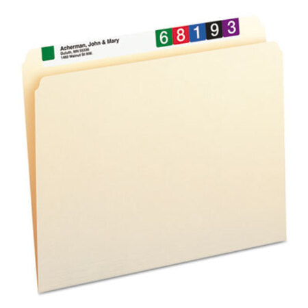 Smead® Manila File Folders, Straight Tab, Letter Size, 100/Box