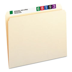 Smead® Manila File Folders, Straight Tab, Letter Size, 100/Box