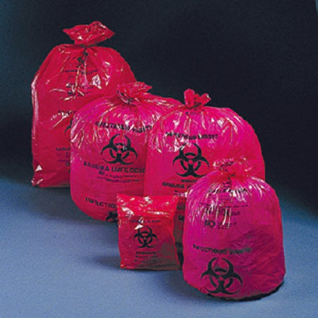 Infectious Waste Bag McKesson 40 - 45 gal. Red Bag Polymer Film 40 X 46 Inch - M-192886-3122 - Case of 200