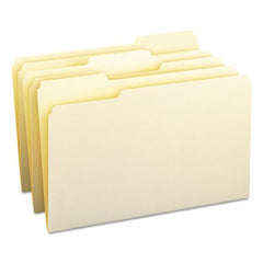 Smead® Manila File Folders, 1/3-Cut Tabs, Legal Size, 100/Box