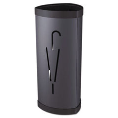 Alba™ Triangular Umbrella Stand, 10.25w x 10.25d x 23.67h, Black Steel/Plastic