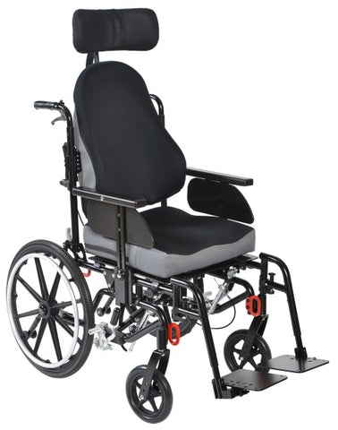Drive Medical Tilt-In-Space Wheelchair Kanga Desk Length Arm Black Upholstery 18 Inch Seat Width 250 lbs. Weight Capacity - M-1088010-1016 - Each
