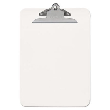 Universal® Plastic Clipboard with High Capacity Clip, 1" Capacity, Holds 8 1/2 x 11, Clear