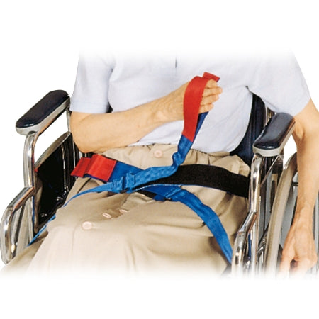 Skil-Care Resident-Release Slider Belt Skil-Care™ One Size Fits Most Hook and Loop Closure Screws Attached to Wheelchair