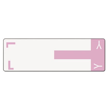 Smead® AlphaZ Color-Coded First Letter Combo Alpha Labels, L/Y, 1.16 x 3.63, Lavender/White, 5/Sheet, 20 Sheets/Pack
