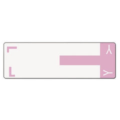 Smead® AlphaZ Color-Coded First Letter Combo Alpha Labels, L/Y, 1.16 x 3.63, Lavender/White, 5/Sheet, 20 Sheets/Pack