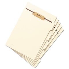 Smead® Stackable Folder Dividers w/ Fasteners, 1/5-Cut Top Tab, Letter Size, Manila, 50/Pack