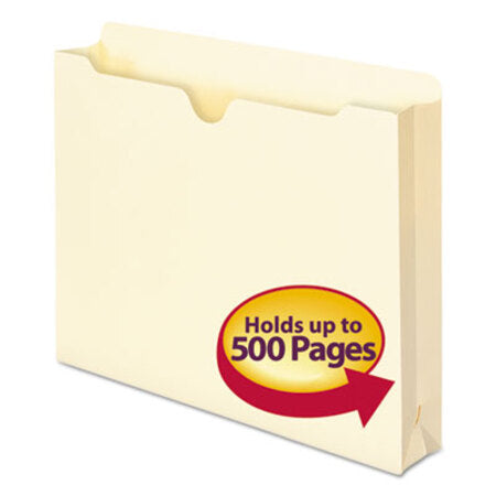 Smead® Manila File Jackets, 1-Ply Straight Tab, Letter Size, Manila, 50/Box