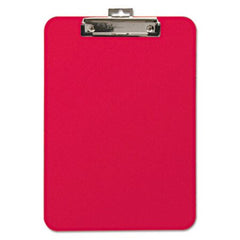 Mobile OPS® Unbreakable Recycled Clipboard, 1/4" Capacity, 8 1/2 x 11, Red