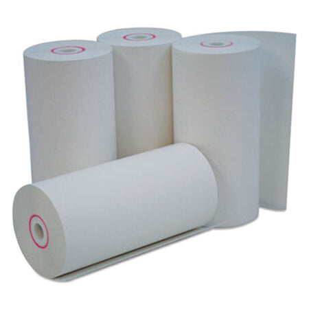 Universal® Direct Thermal Print Paper Rolls, 0.38" Core, 4.38" x 127ft, White, 50/Carton