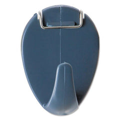 Universal® Deluxe Recycled Cubicle Hooks, 40 Sheets, Charcoal, 5/Pack