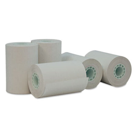 Universal® Direct Thermal Print Paper Rolls, 0.5" Core, 2.25" x 55 ft, White, 50/Carton