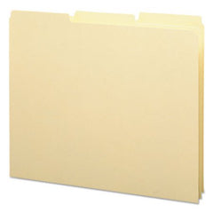 Smead® Recycled Blank Top Tab File Guides, 1/3-Cut Top Tab, Blank, 8.5 x 11, Manila, 100/Box