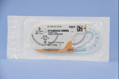 Suture with Needle Ethibond Nonabsorbable Coated Green Suture Braided Polyester Size 0 30 Inch Suture 1-Needle 48 mm Length 1/2 Circle Taper Point Needle