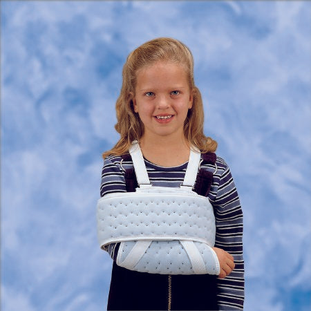 DeRoyal Shoulder Sling and Swathe DeRoyal® Pediatric Blue Purr Foam Contact Closure