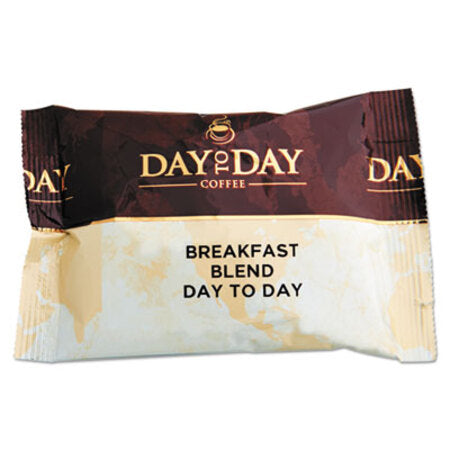 Day to Day Coffee® 100% Pure Coffee, Breakfast Blend, 1.5 oz Pack, 42 Packs/Carton