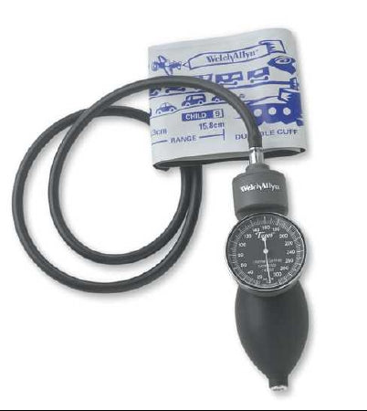 Welch Allyn Aneroid Sphygmomanometer with Cuff Welch Allyn™ 1-Tube For Home Use Small Adult / Child Multi Cuff Pack