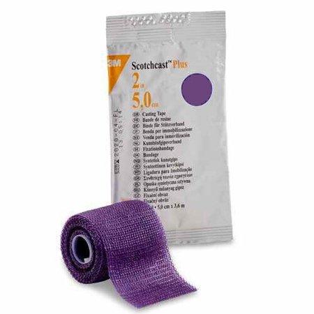 3M Ortho Cast Tape 3M™ Scotchcast™ Plus 2 Inch X 12 Foot Fiberglass Purple