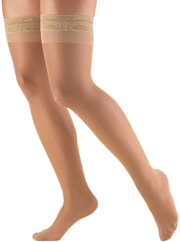 Carolon Company Compression Stocking Thigh High Size 3 Silky Nude Open Toe - M-1104867-2331 - CT/24