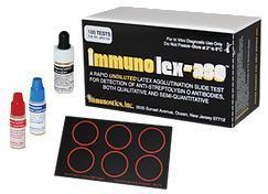 Immunostics Test Kit Immuno Lex-ASO Latex Agglutination Test Anti-Streptolysin O Bacteria Colony Sample 50 Tests - M-1039255-1500 | Kit of 50
