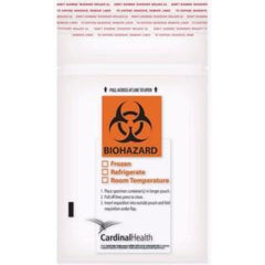 Cardinal Specimen Transport Bag With Document Pouch 6 X 9 Inch Polyethylene Zip Closure Biohazard Symbol / Storage Instructions NonSterile - M-1120749-2062 - Case of 10