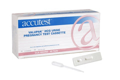 Jant Pharmacal Corporation Rapid Test Kit Accutest® Valupak™ Fertility Test hCG Pregnancy Test Urine Sample 40 Tests - M-1091768-4560 - Box of 40