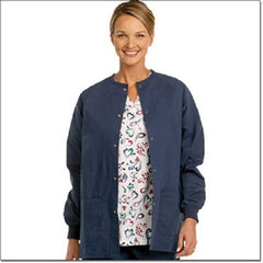 Fashion Seal Uniforms Warm-Up Jacket Fashion Blend® Navy Blue Large Hip Length Reusable - M-497654-2547 - Each